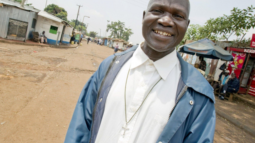 Michael Ouma, a lay Catholic catechist who serves in the Kibera slum in Nairobi, Kenya